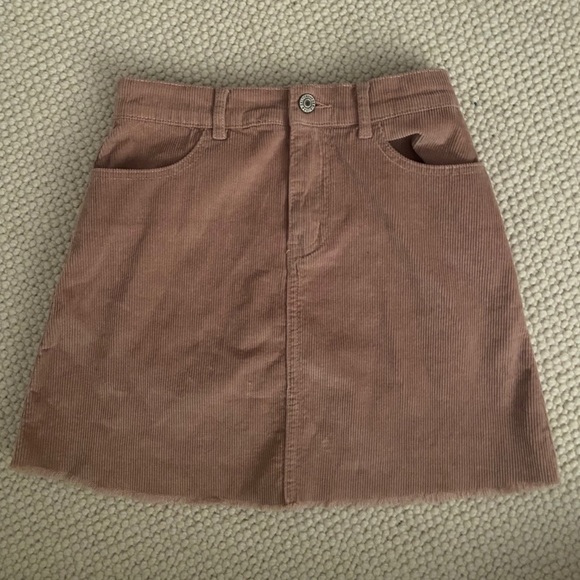 Brandy Melville Light Pink Corduroy Skirt - Picture 1 of 2